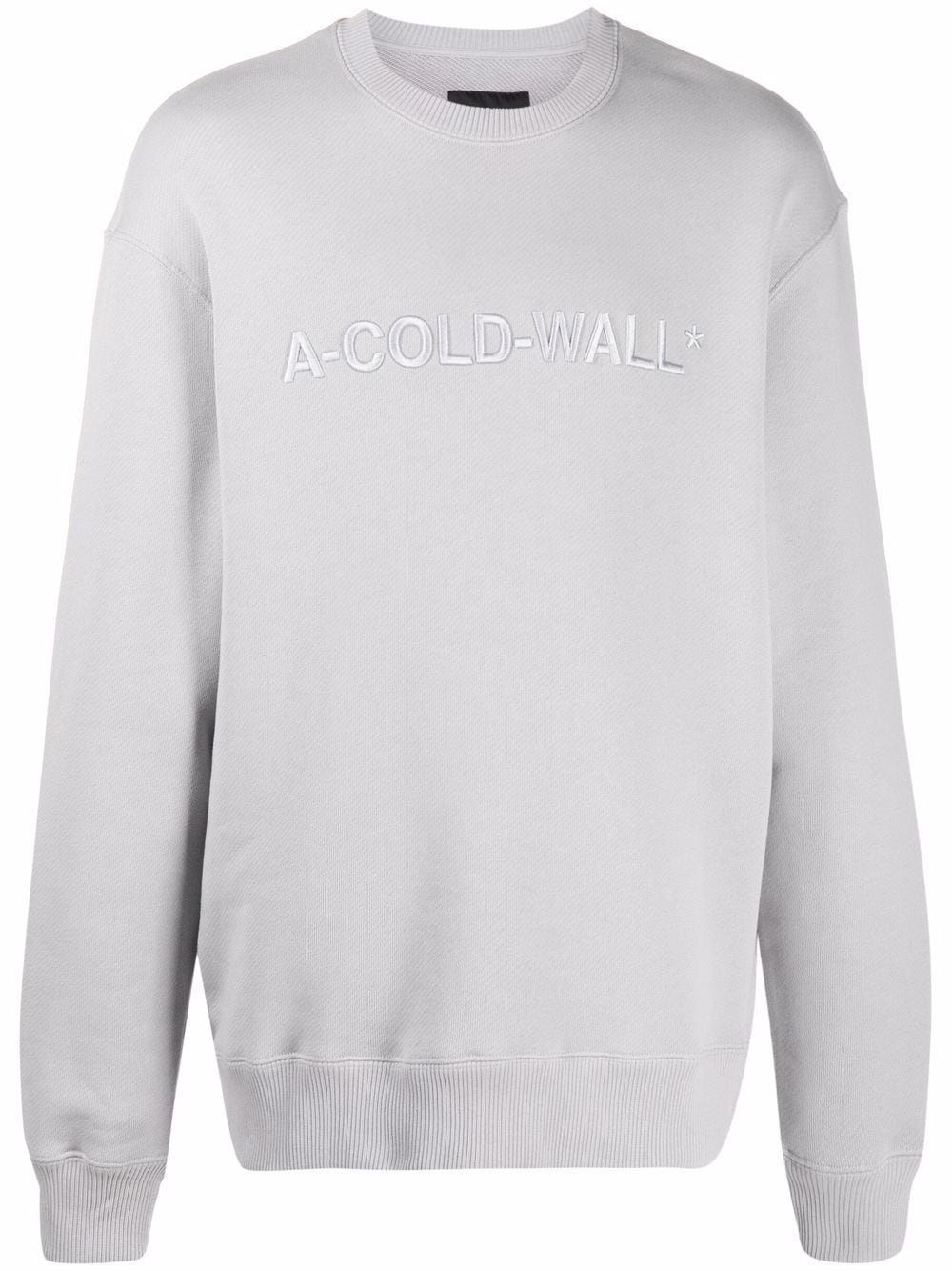 A-COLD-WALL* logo-embroidered cotton sweatshirt - Grey von A-COLD-WALL*
