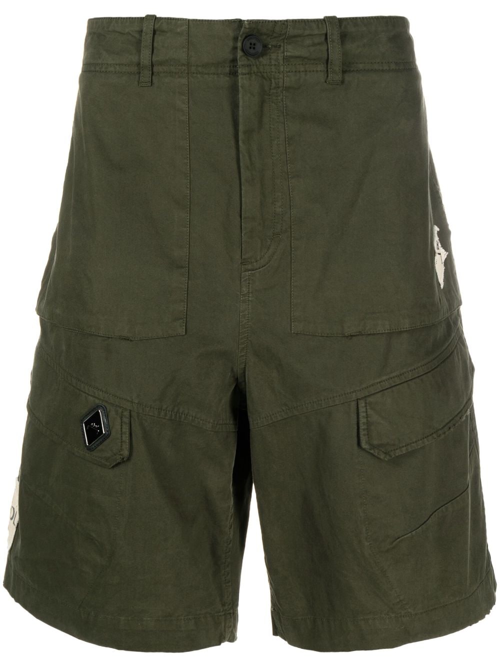 A-COLD-WALL* logo-patch cargo shorts - Green von A-COLD-WALL*