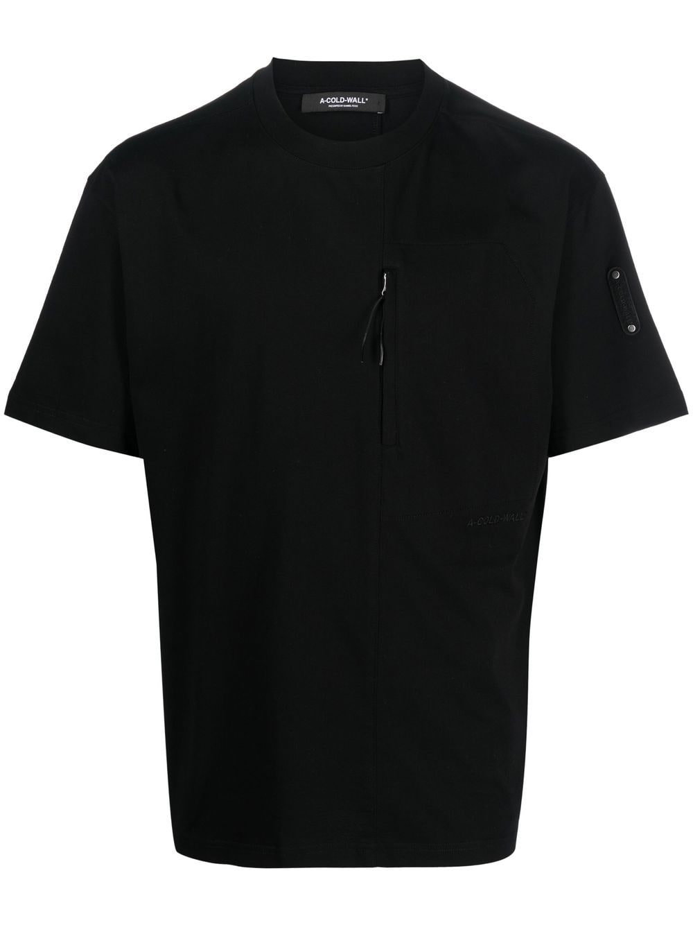 A-COLD-WALL* logo-patch cotton T-shirt - Black von A-COLD-WALL*