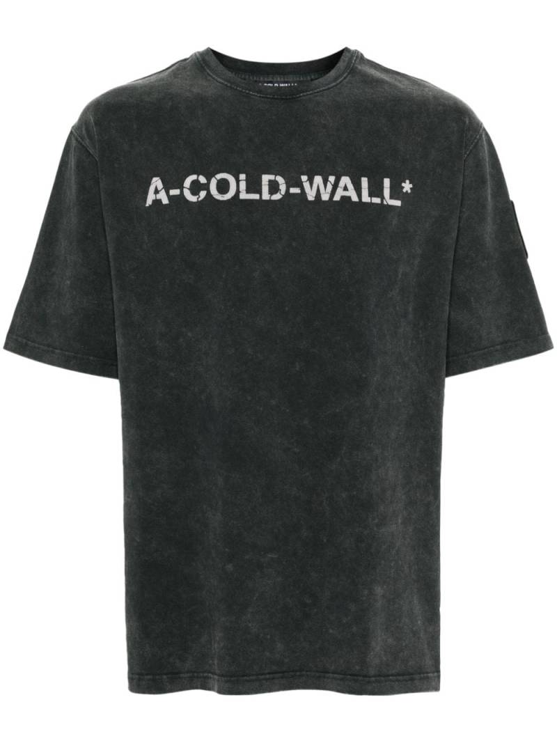 A-COLD-WALL* logo-print cotton T-shirt - Grey von A-COLD-WALL*