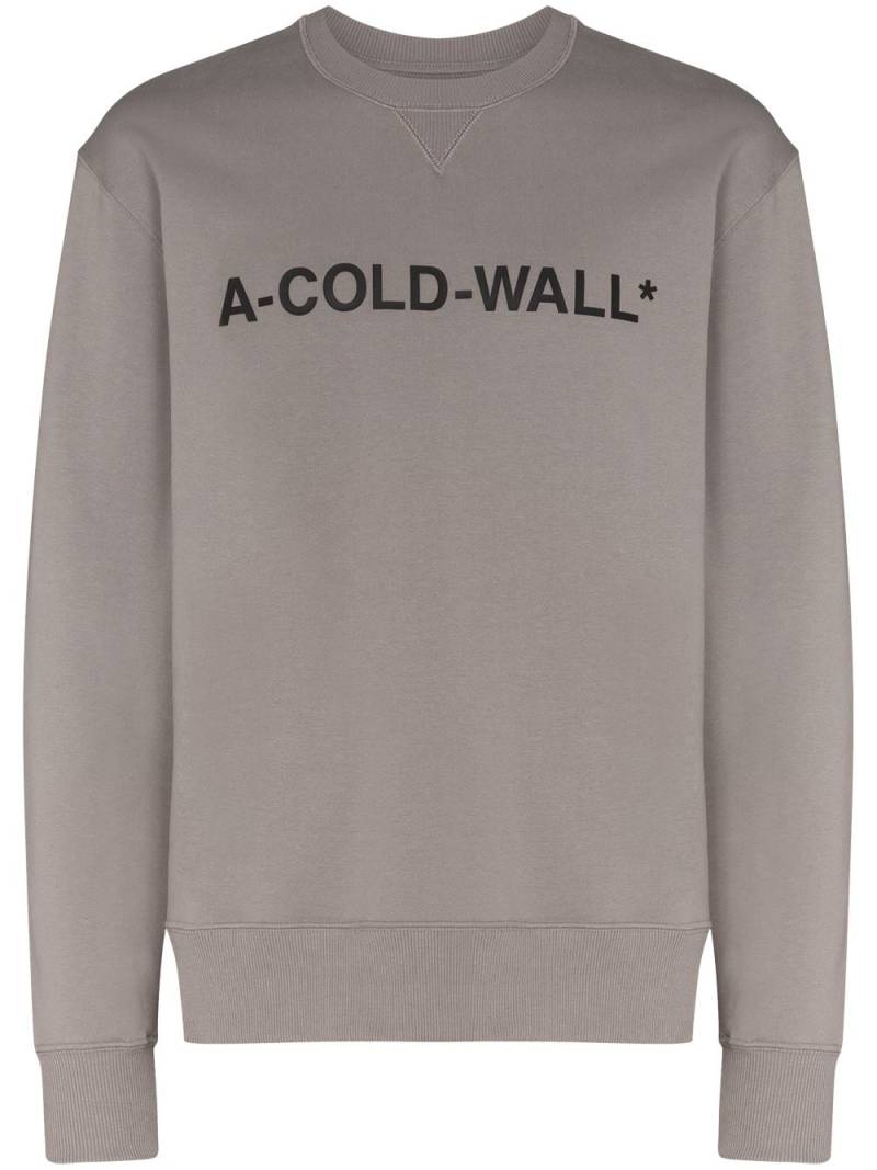 A-COLD-WALL* logo-print cotton sweatshirt - Grey von A-COLD-WALL*