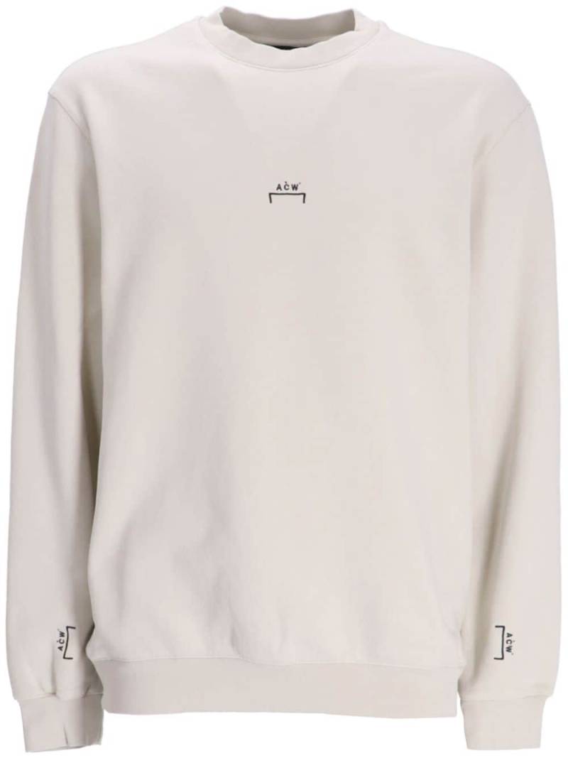 A-COLD-WALL* logo-print cotton sweatshirt - Neutrals von A-COLD-WALL*