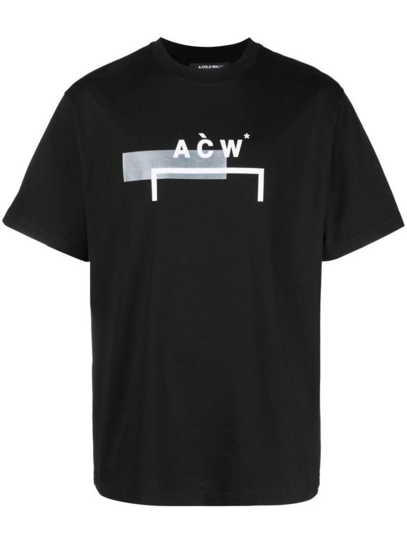 A-COLD-WALL* logo-print crew-neck T-shirt - Black von A-COLD-WALL*