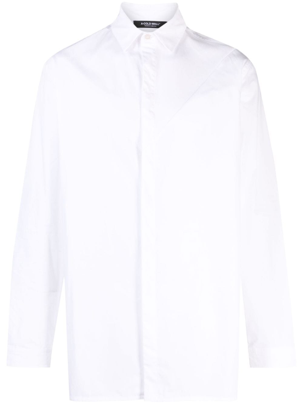 A-COLD-WALL* long-sleeve cotton shirt - White von A-COLD-WALL*