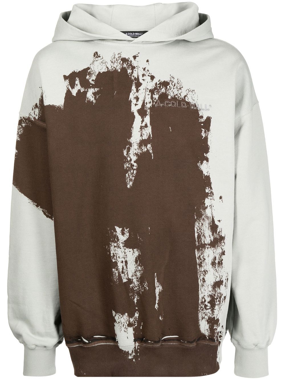 A-COLD-WALL* paint-effect cotton hoodie - Multicolour von A-COLD-WALL*