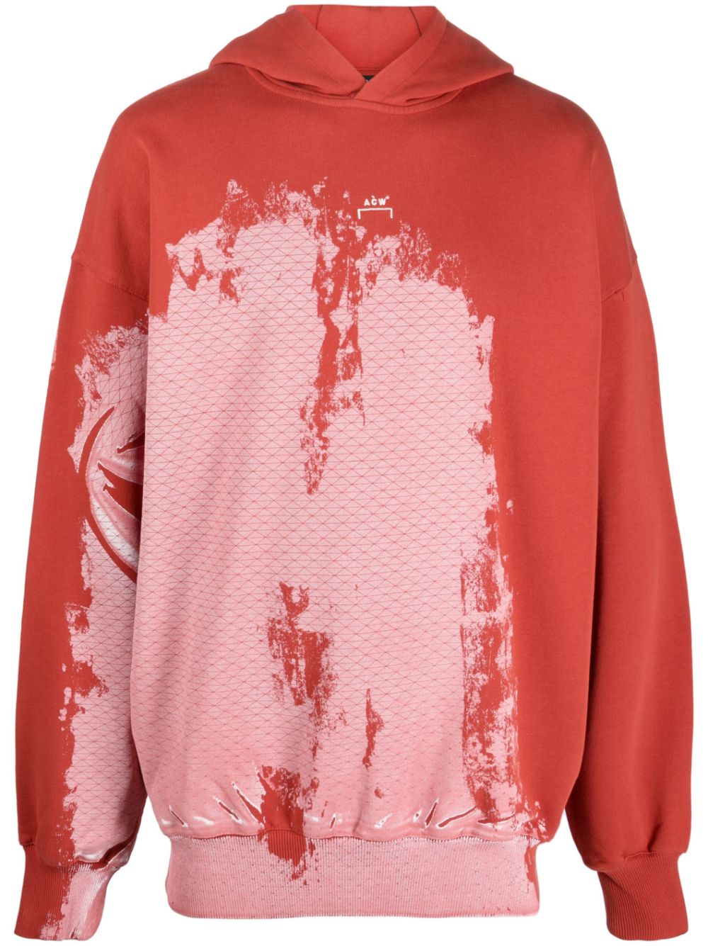 A-COLD-WALL* tie-dye effect hooded sweatshirt - Red von A-COLD-WALL*