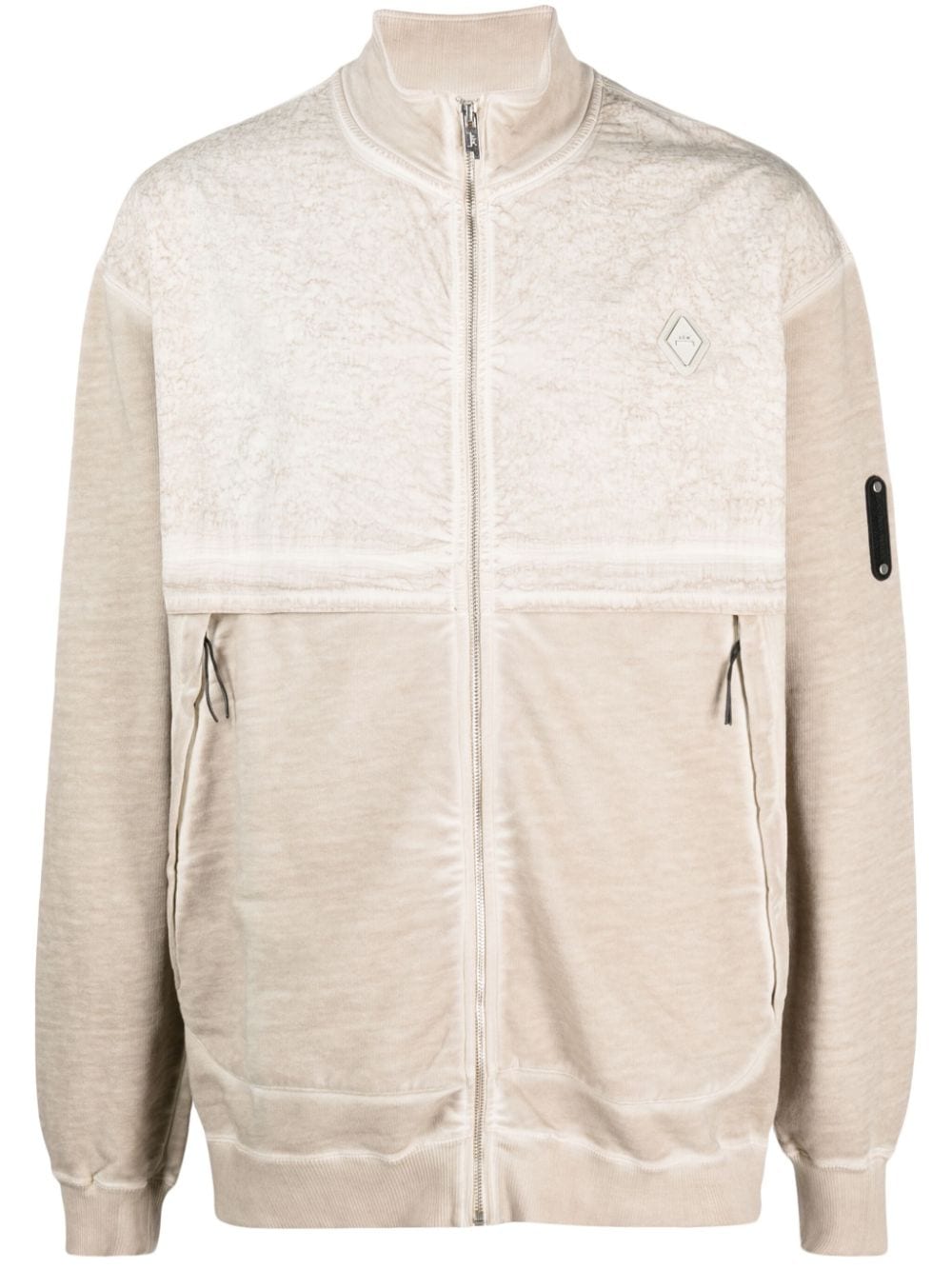 A-COLD-WALL* zip-up washed-cotton sweatshirt - Neutrals von A-COLD-WALL*