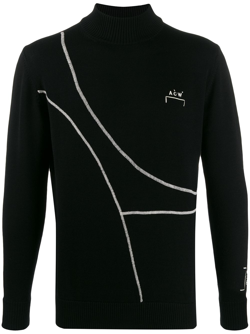 A-COLD-WALL* knitted logo jumper - Black von A-COLD-WALL*