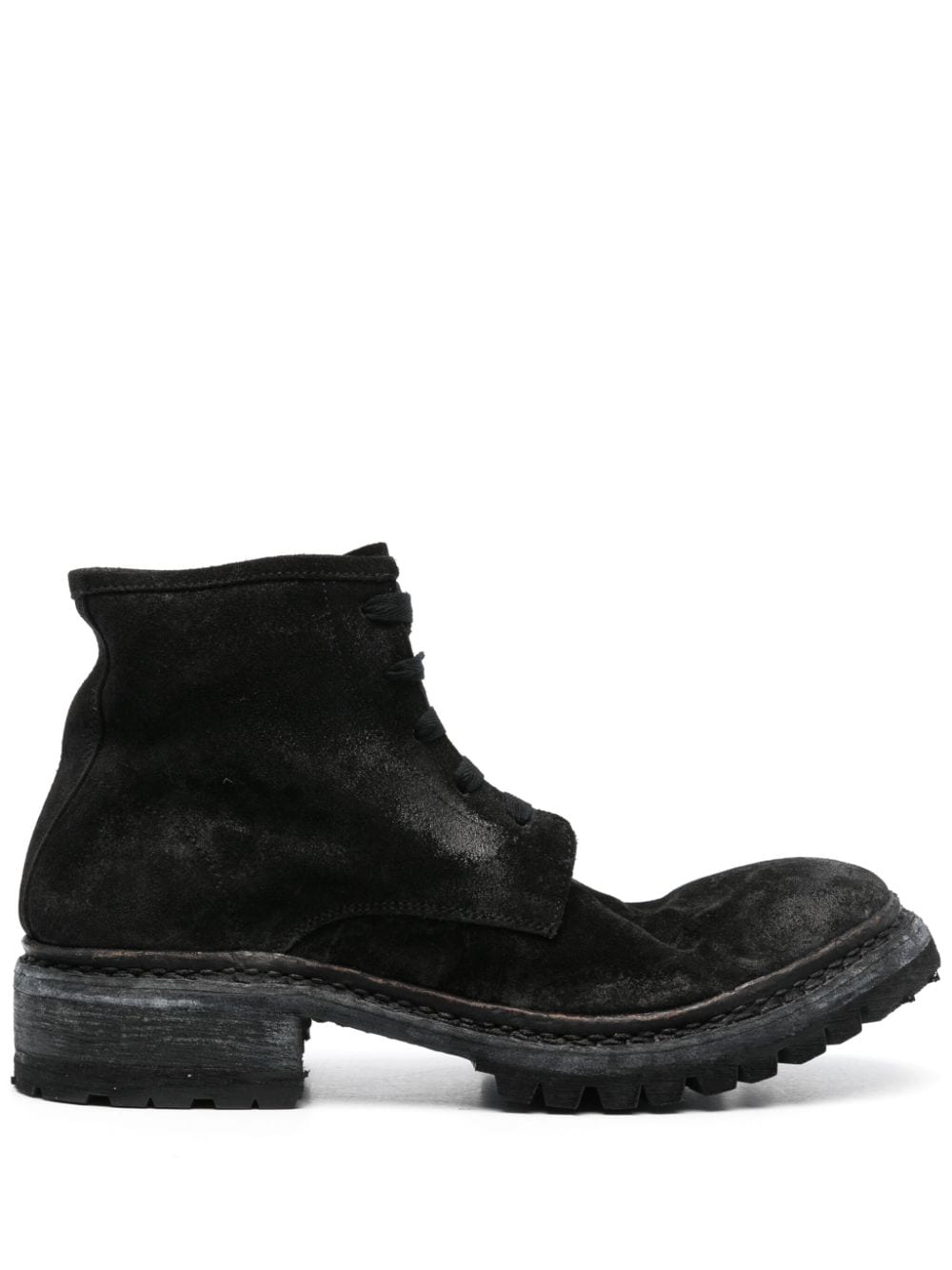 A Diciannoveventitre distressed suede boots - Black von A Diciannoveventitre
