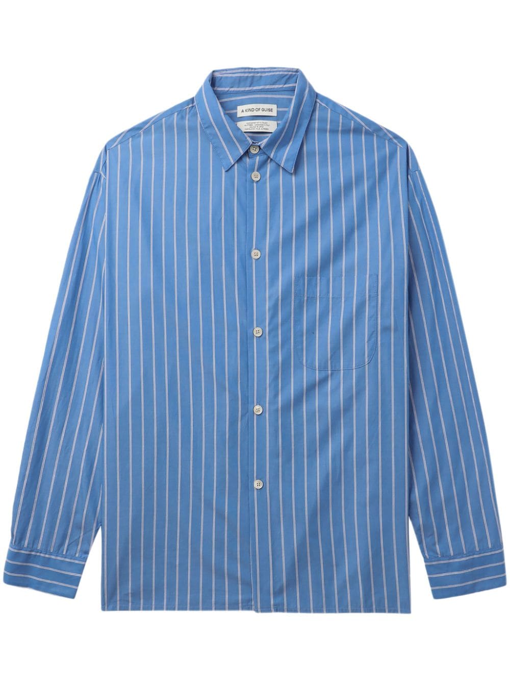 A Kind of Guise Gusto striped cotton shirt - Blue von A Kind of Guise