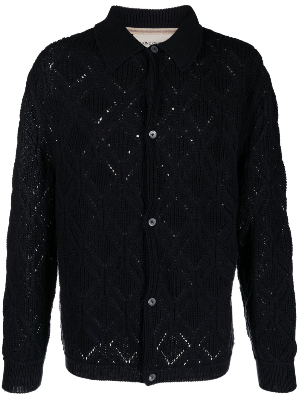 A Kind of Guise Per Knit wool blend polo jacket - Blue von A Kind of Guise