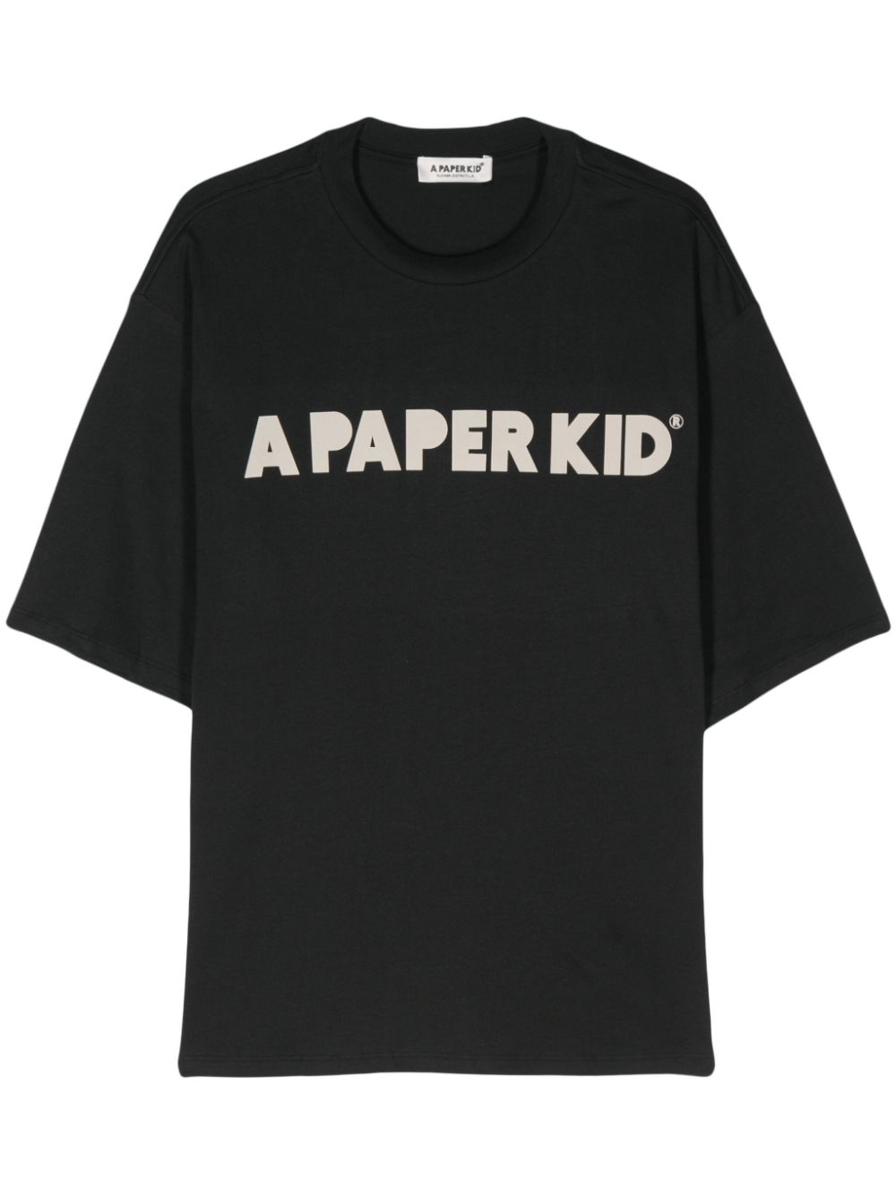 A Paper Kid logo-print cotton T-shirt - Black von A Paper Kid