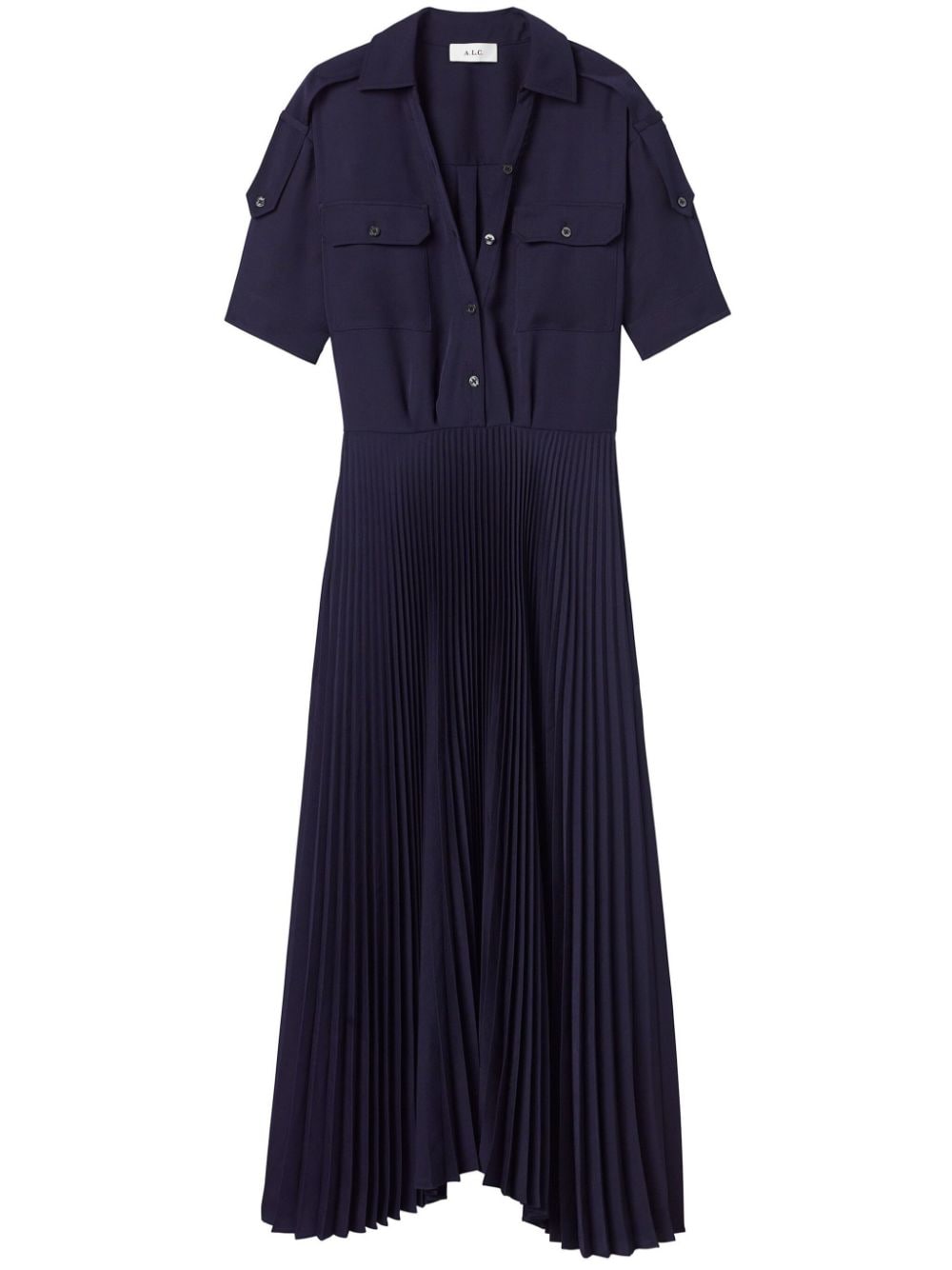 A.L.C. Liam pleated midi dress - Blue von A.L.C.