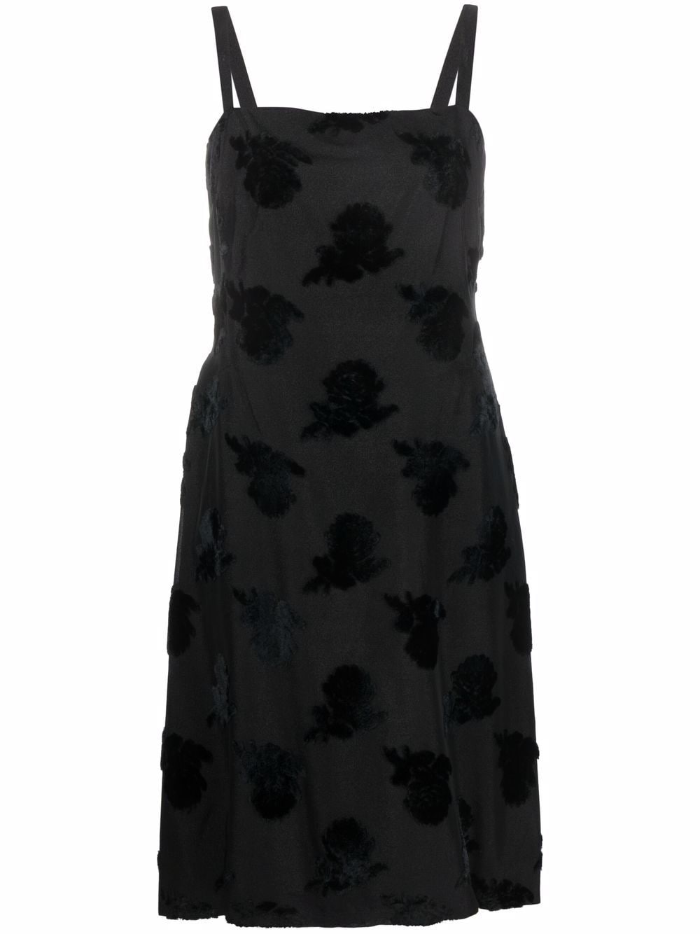 A.N.G.E.L.O. Vintage Cult 1960s floral-motif slip dress - Black von A.N.G.E.L.O. Vintage Cult