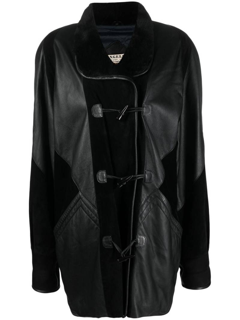 A.N.G.E.L.O. Vintage Cult 1980s toggle-fastening coat - Black von A.N.G.E.L.O. Vintage Cult