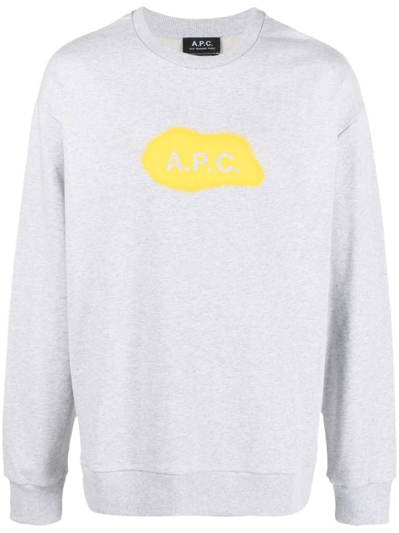 A.P.C. Alastor spray-paint sweatshirt - Grey von A.P.C.