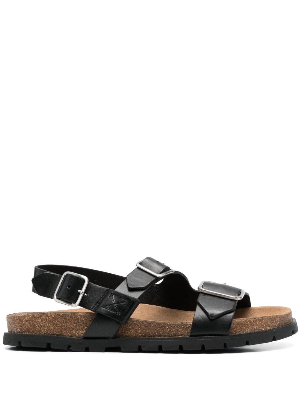 A.P.C. Aly buckle-strap leather sandals - Black von A.P.C.