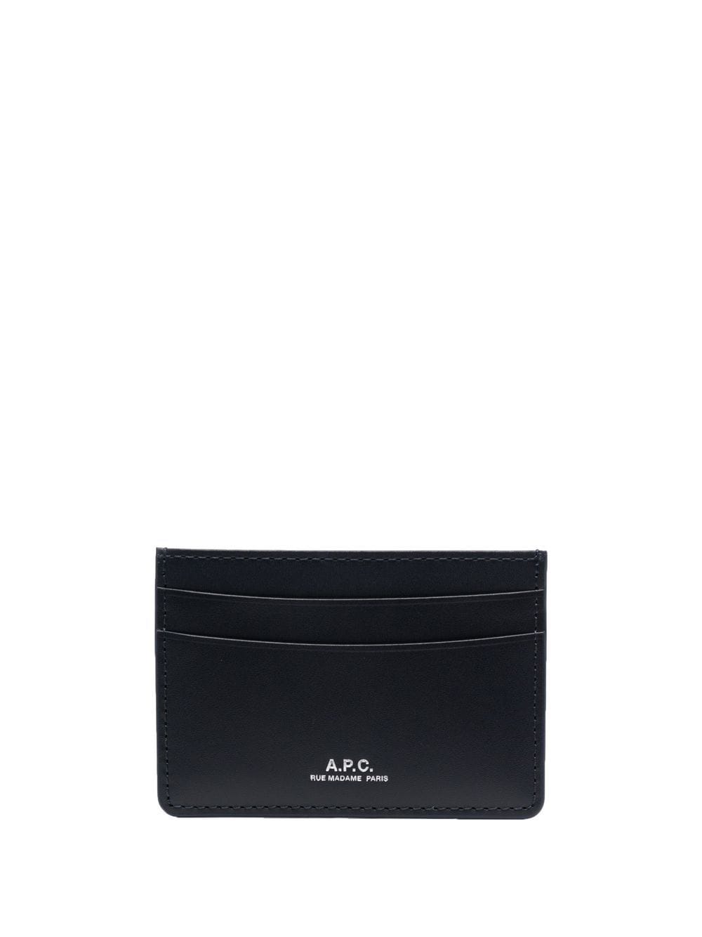 A.P.C. André leather cardholder - Blue von A.P.C.