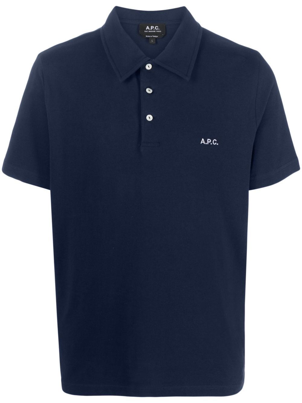 A.P.C. Antoine cotton polo shirt - Blue von A.P.C.