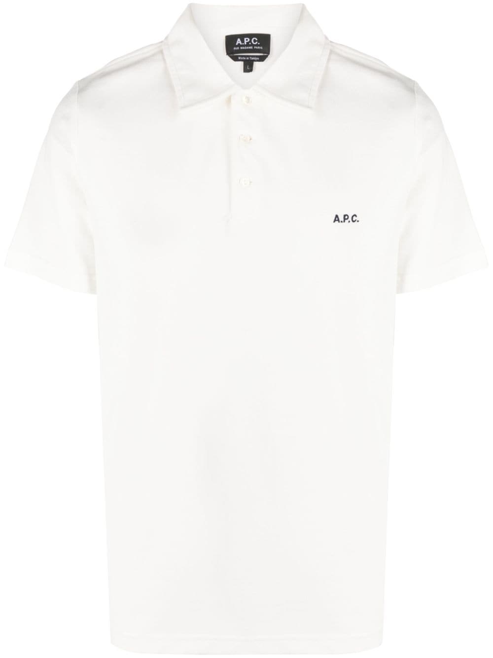 A.P.C. Antoine cotton polo shirt - White von A.P.C.