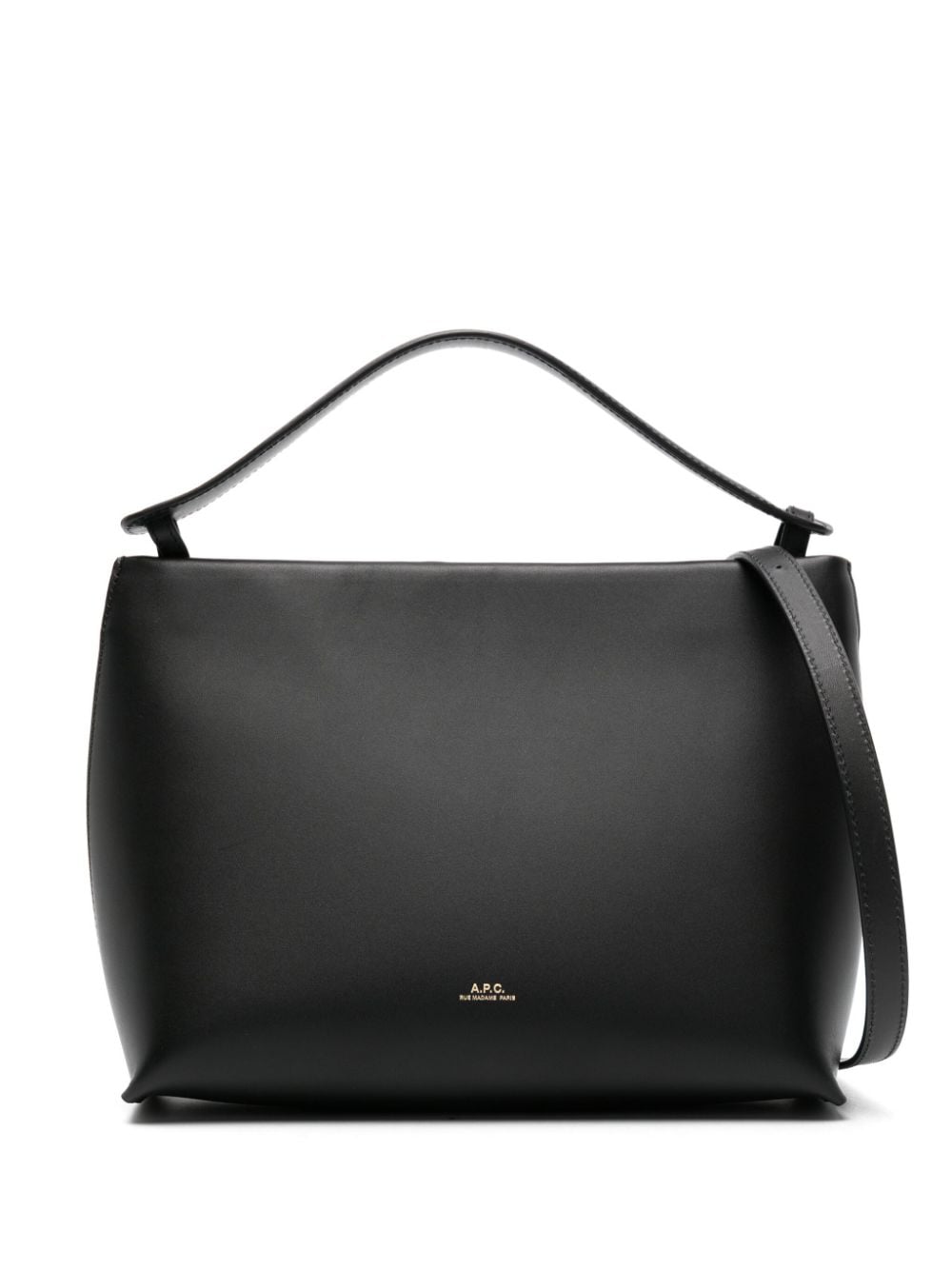 A.P.C. Ashley leather tote bag - Black von A.P.C.