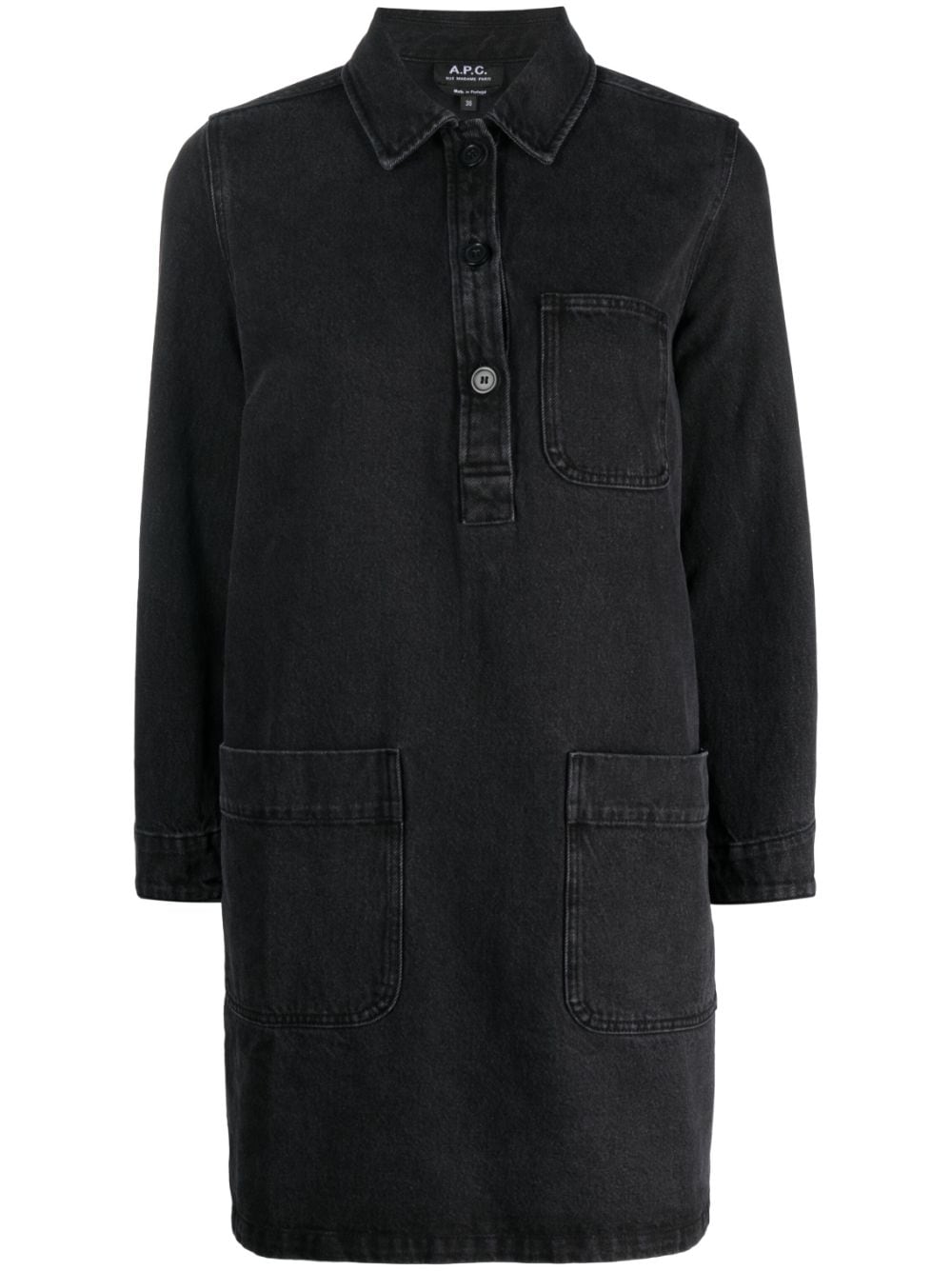 A.P.C. Aurelia denim minidress - Black von A.P.C.