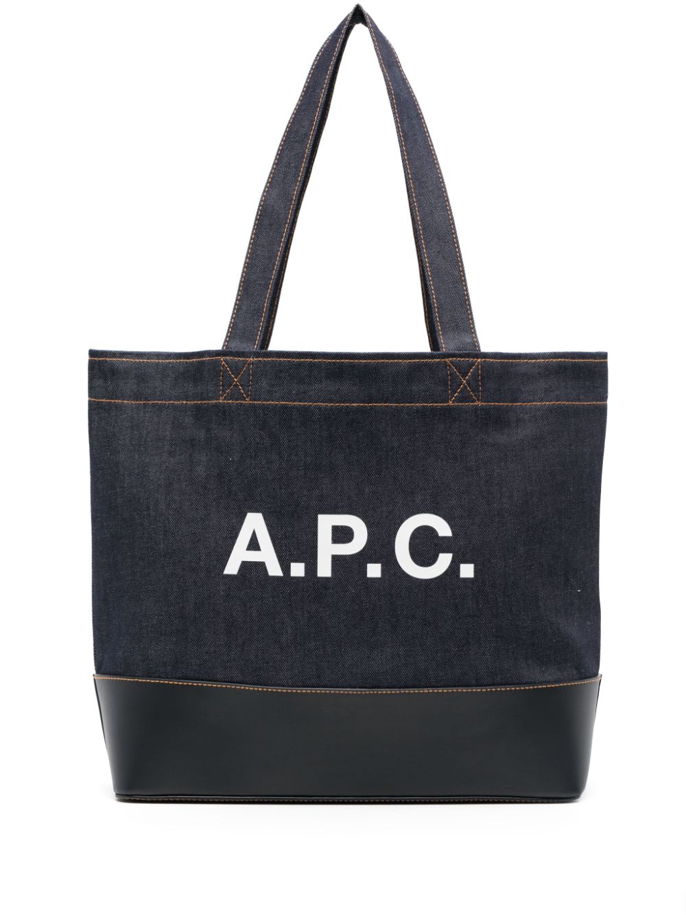 A.P.C. Axel denim tote bag - Blue von A.P.C.