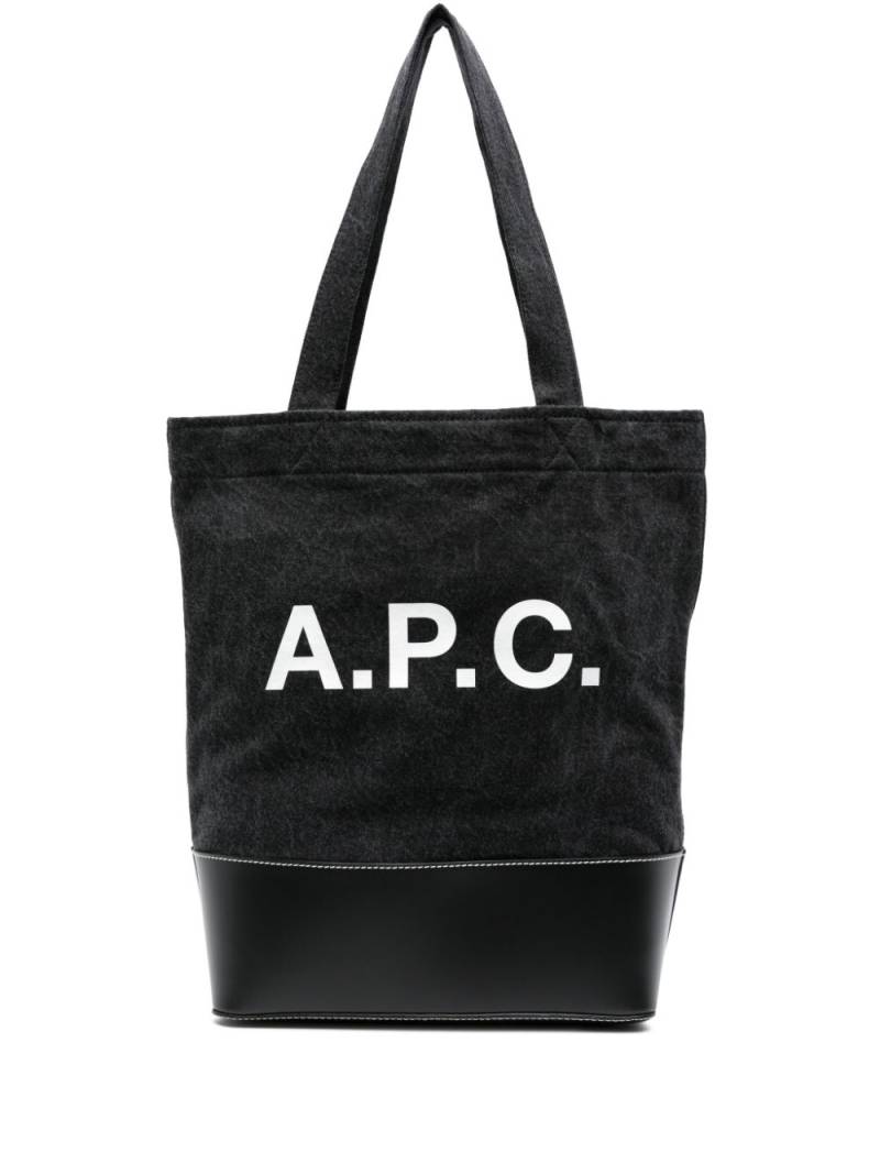 A.P.C. Axel panelled tote bag - Black von A.P.C.