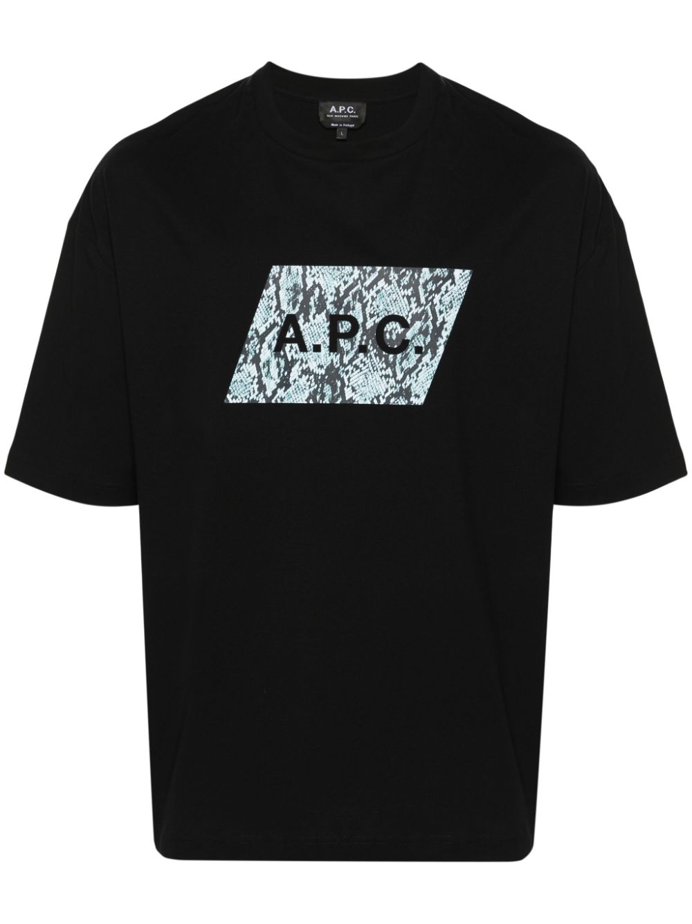 A.P.C. Cobra logo-print T-shirt - Black von A.P.C.