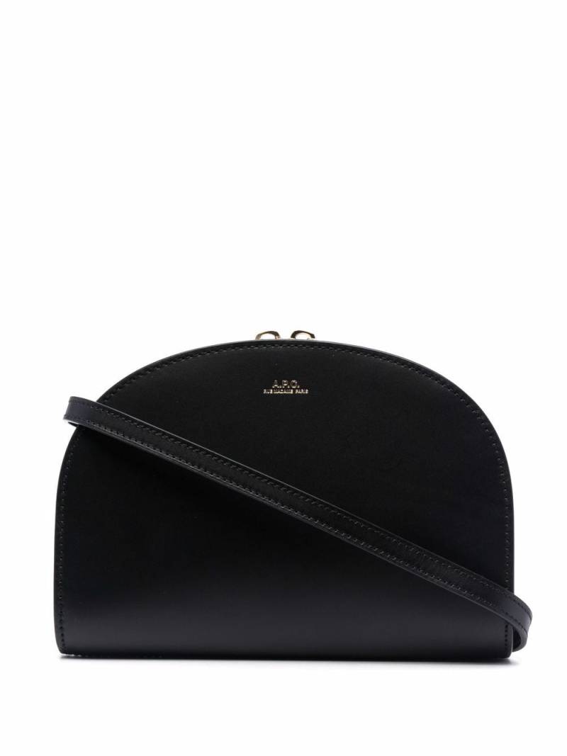 A.P.C. Demi-Lune clutch bag - Black von A.P.C.