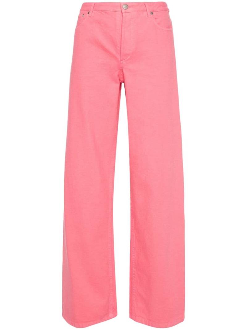 A.P.C. Elisabeth high-rise wide-leg jeans - Pink von A.P.C.