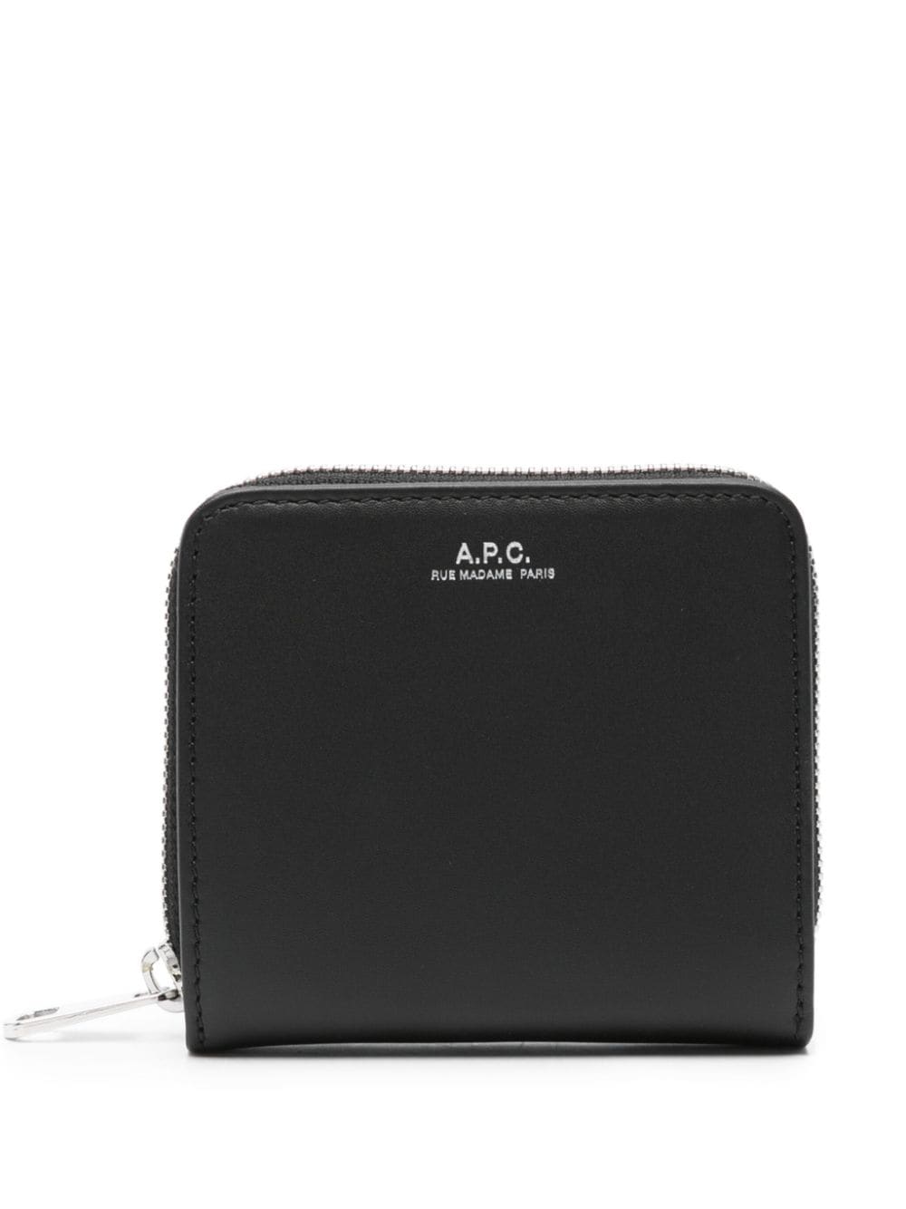 A.P.C. Emmanuelle compact leather wallet - Black von A.P.C.