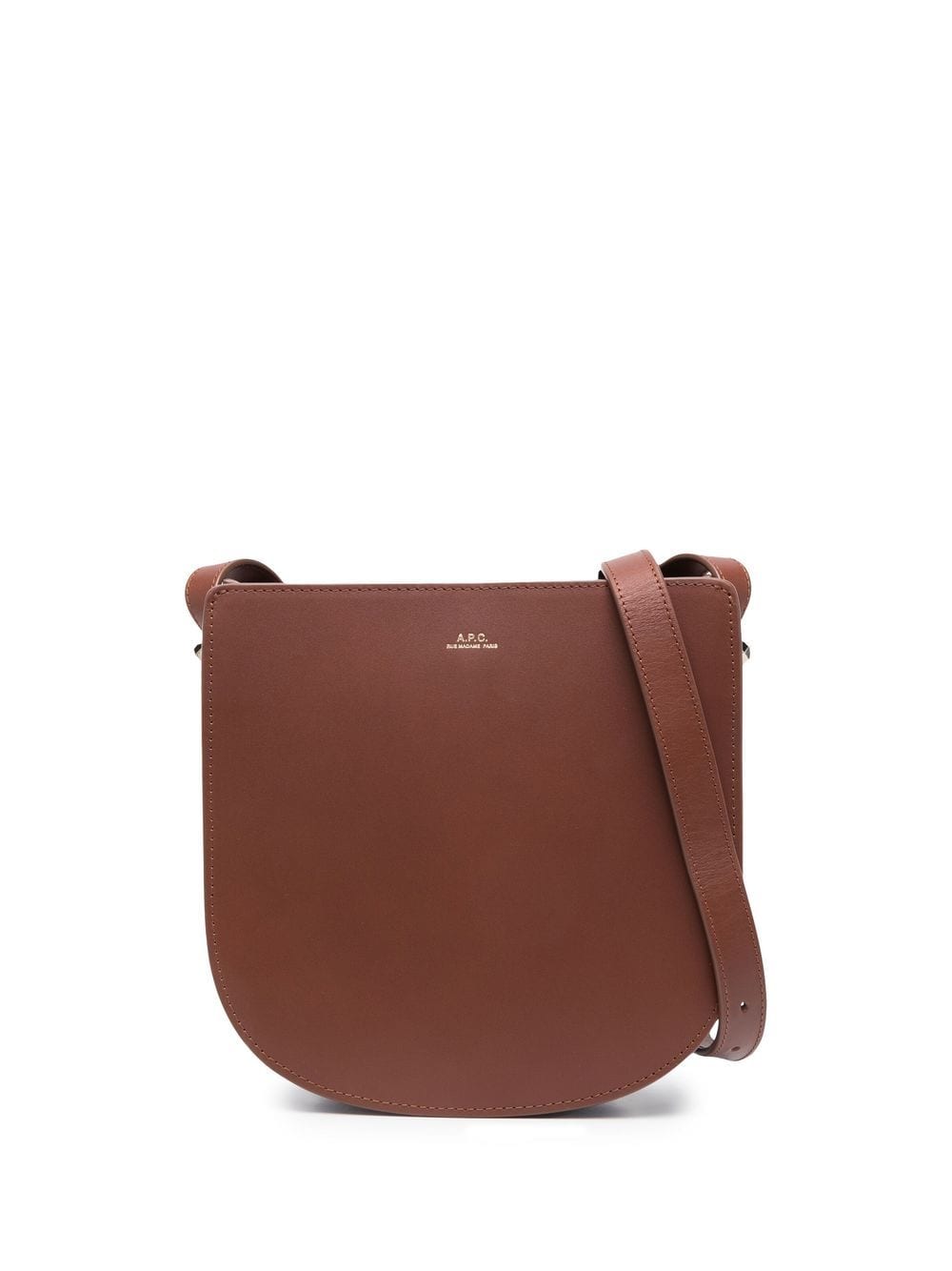 A.P.C. Geneve leather shoulder bag - Brown von A.P.C.