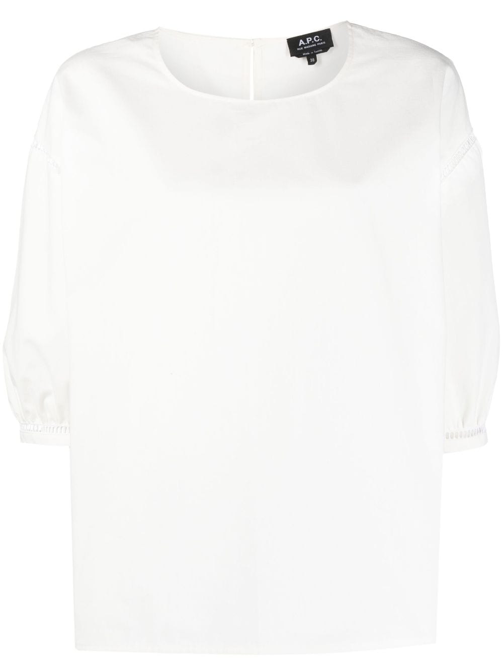 A.P.C. Georgia openwork cotton blouse - White von A.P.C.