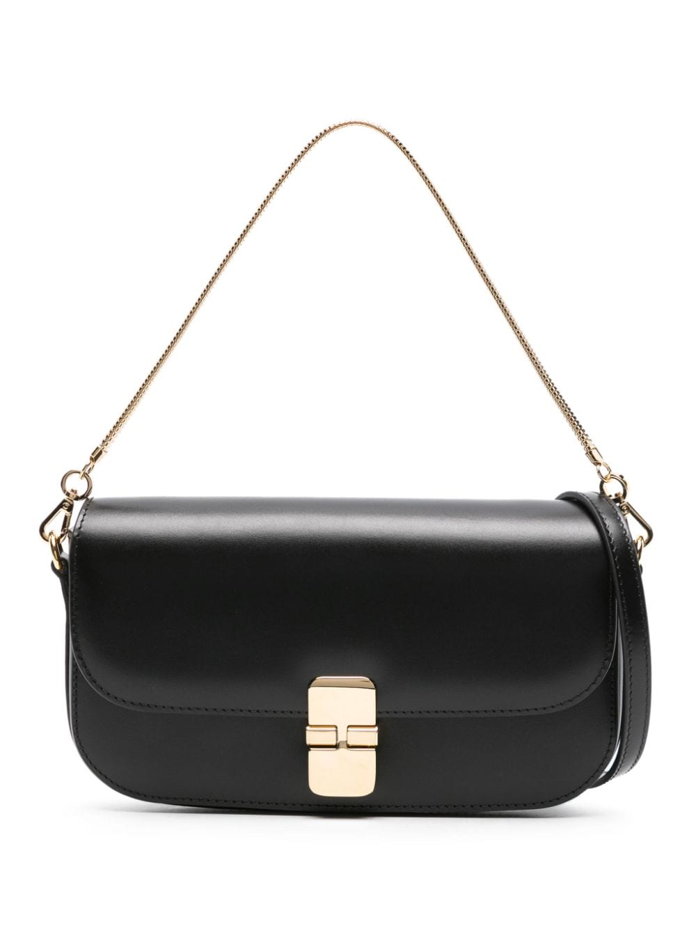 A.P.C. Grace Chaine leather clutch bag - Black von A.P.C.