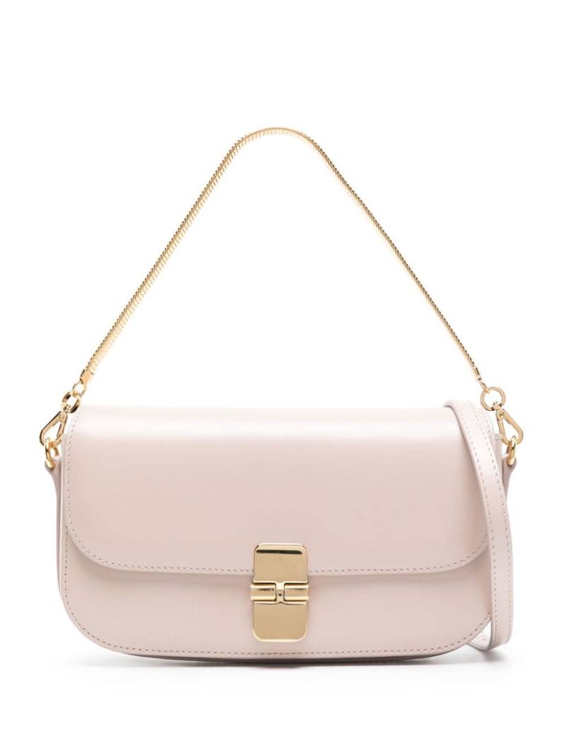 A.P.C. Grace Chaine leather clutch bag - Pink von A.P.C.