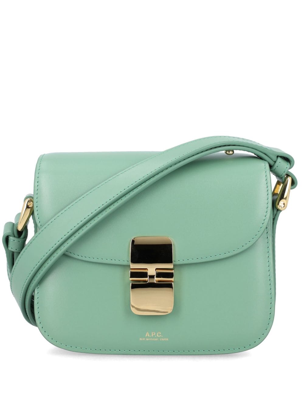 A.P.C. Grace leather mini bag - Green von A.P.C.