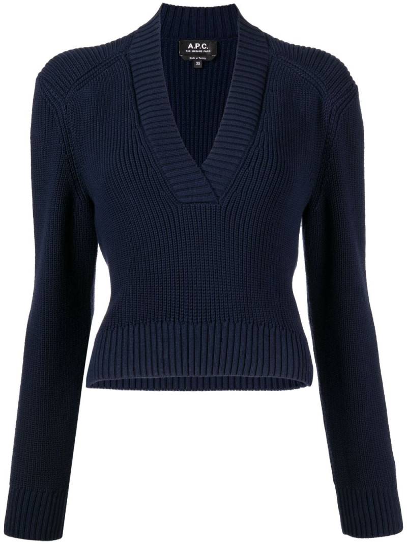 A.P.C. Harmony knitted jumper - Blue von A.P.C.