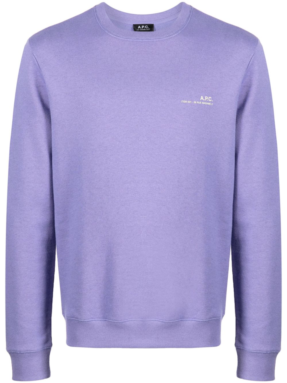 A.P.C. Item cotton sweatshirt - Purple von A.P.C.