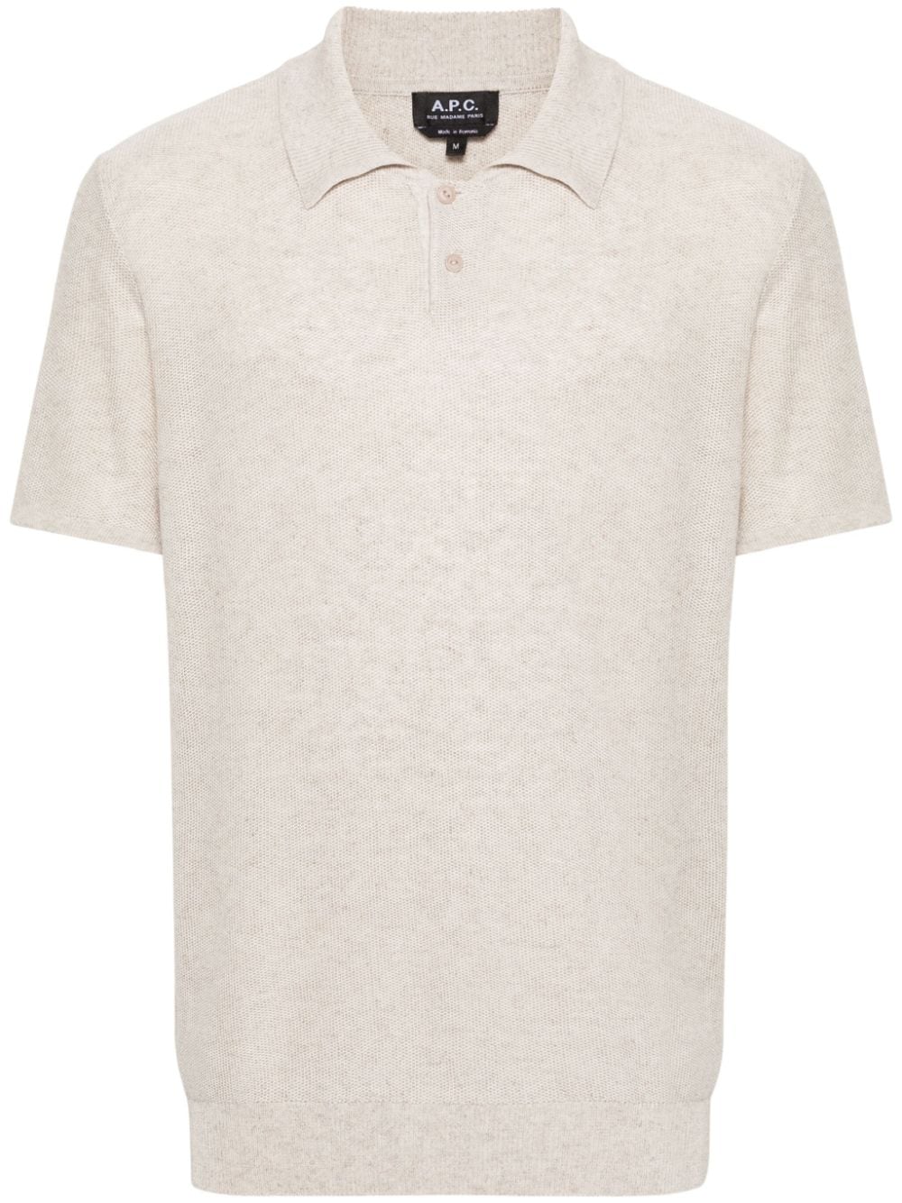 A.P.C. Jay open-knit polo shirt - Neutrals von A.P.C.