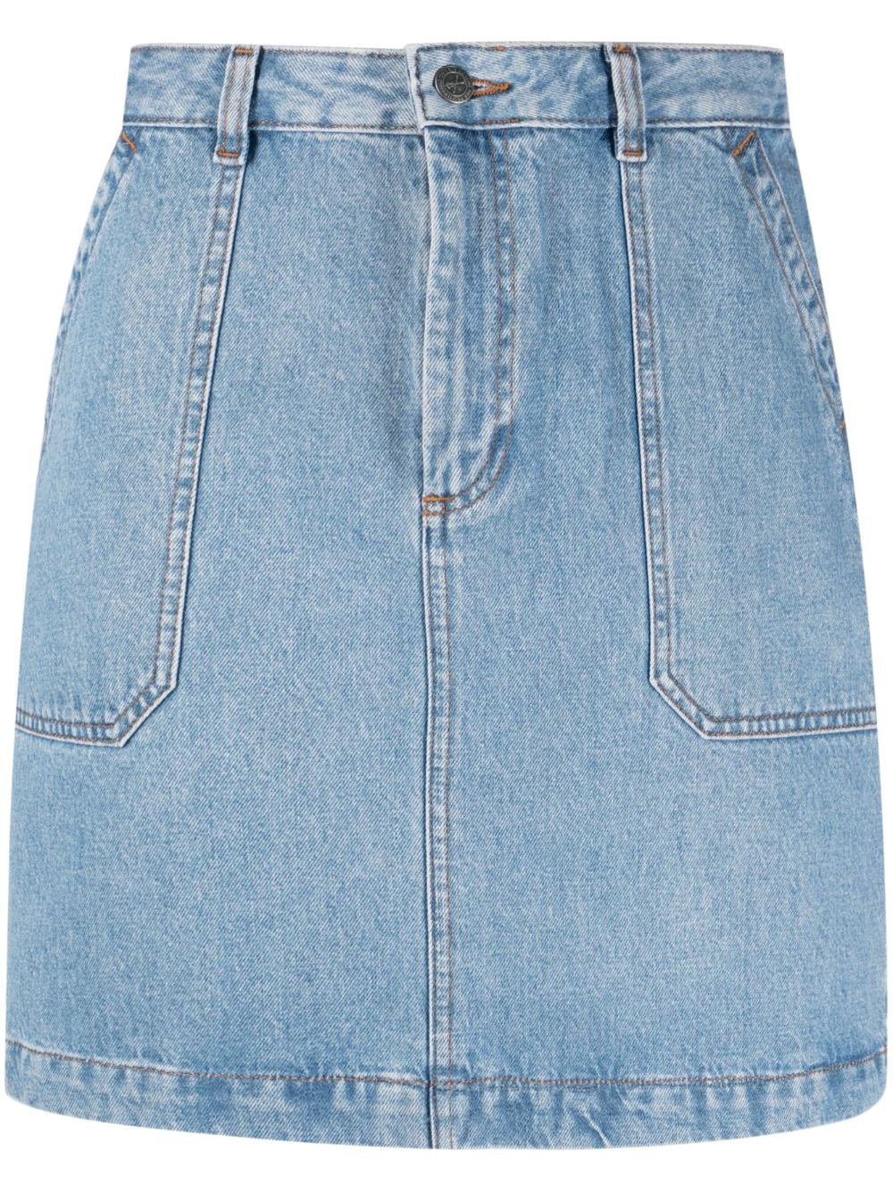 A.P.C. Léa denim miniskirt - Blue von A.P.C.