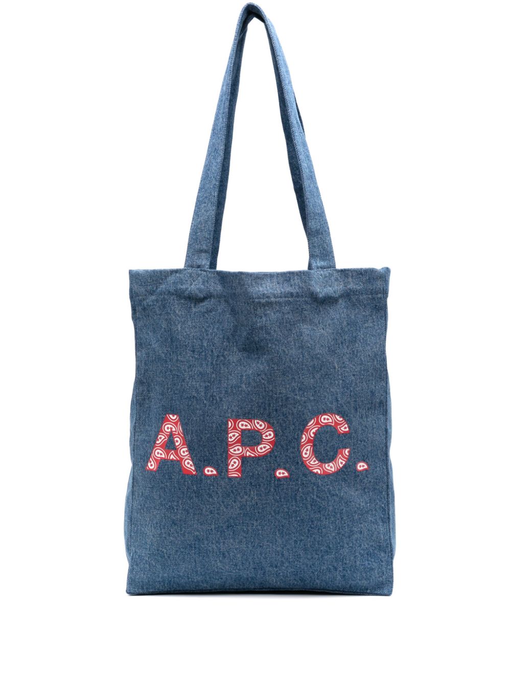A.P.C. Lou denim tote bag - Blue von A.P.C.