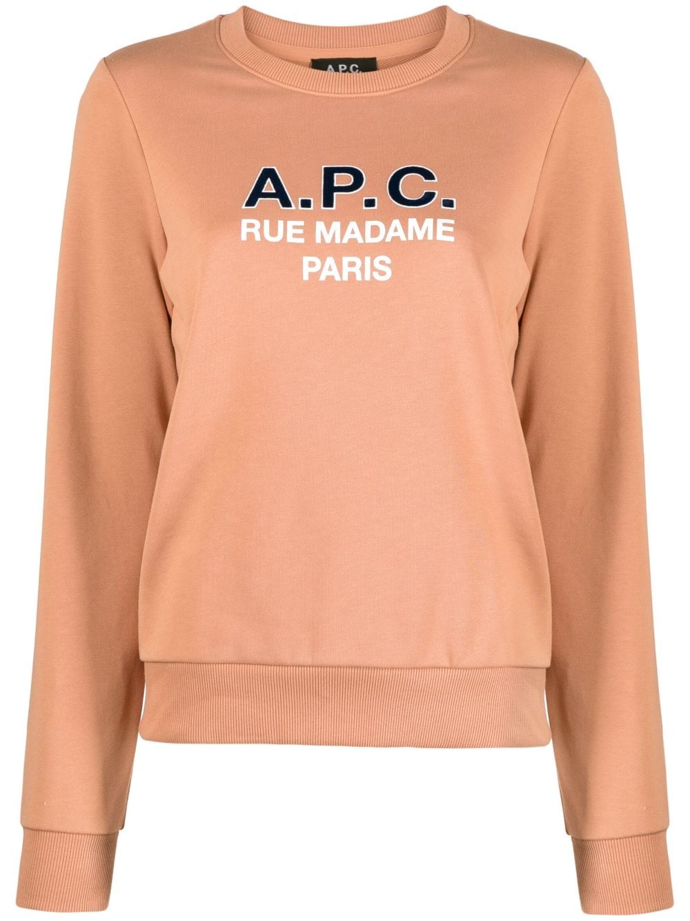 A.P.C. Madame logo-print cotton sweatshirt - Pink von A.P.C.