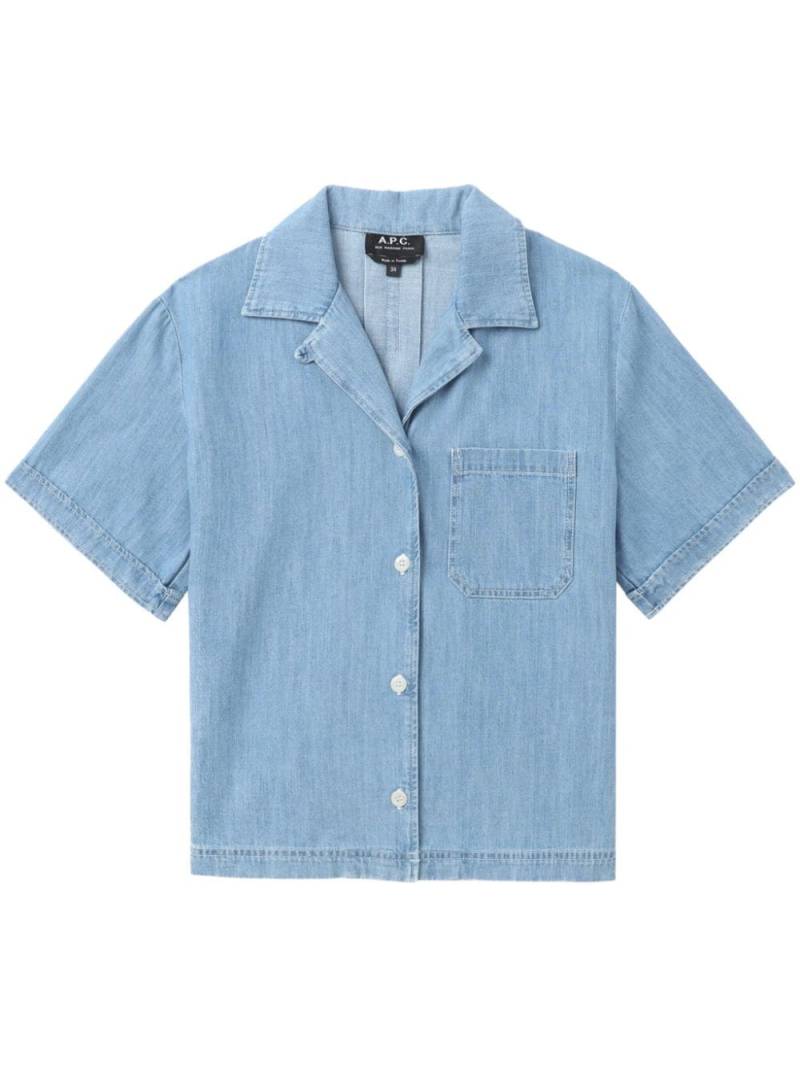 A.P.C. Maeva denim shirt - Blue von A.P.C.