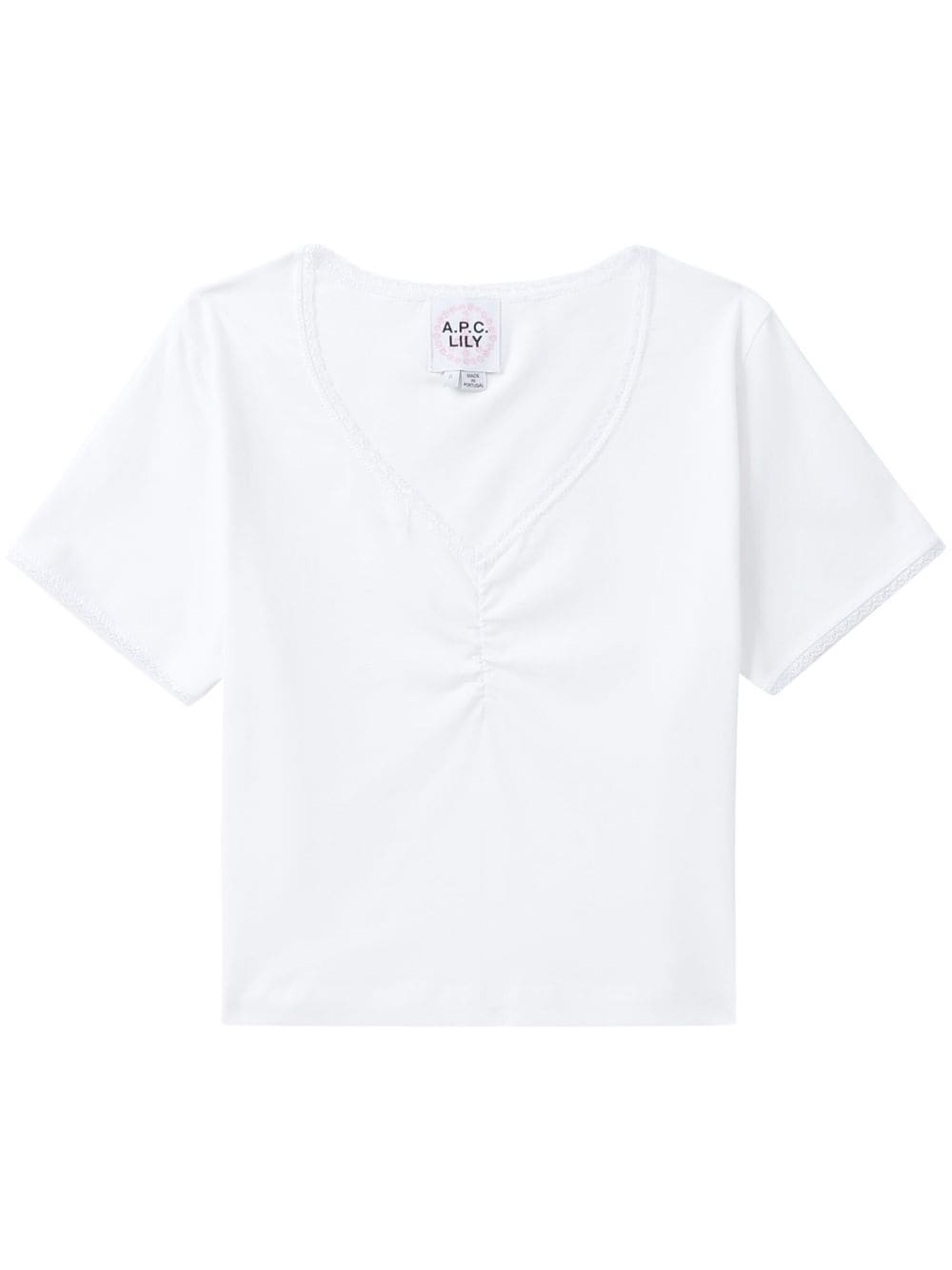 A.P.C. Marguerite lace-trim T-shirt - White von A.P.C.