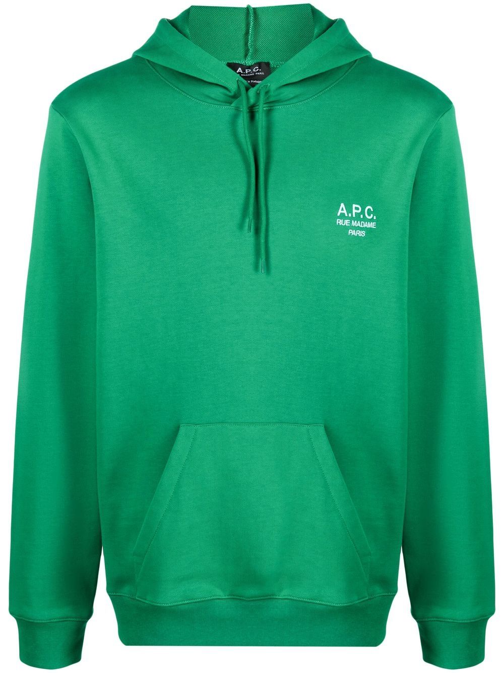 A.P.C. Marvin logo-print hoodie - Green von A.P.C.