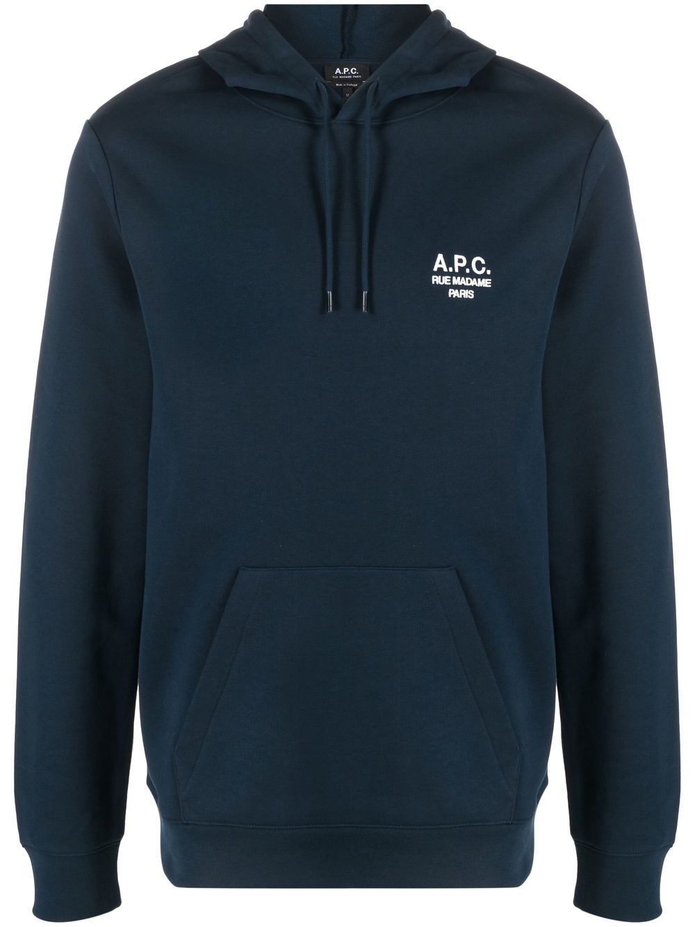 A.P.C. Marvin logo-print pullover hoodie - Blue von A.P.C.