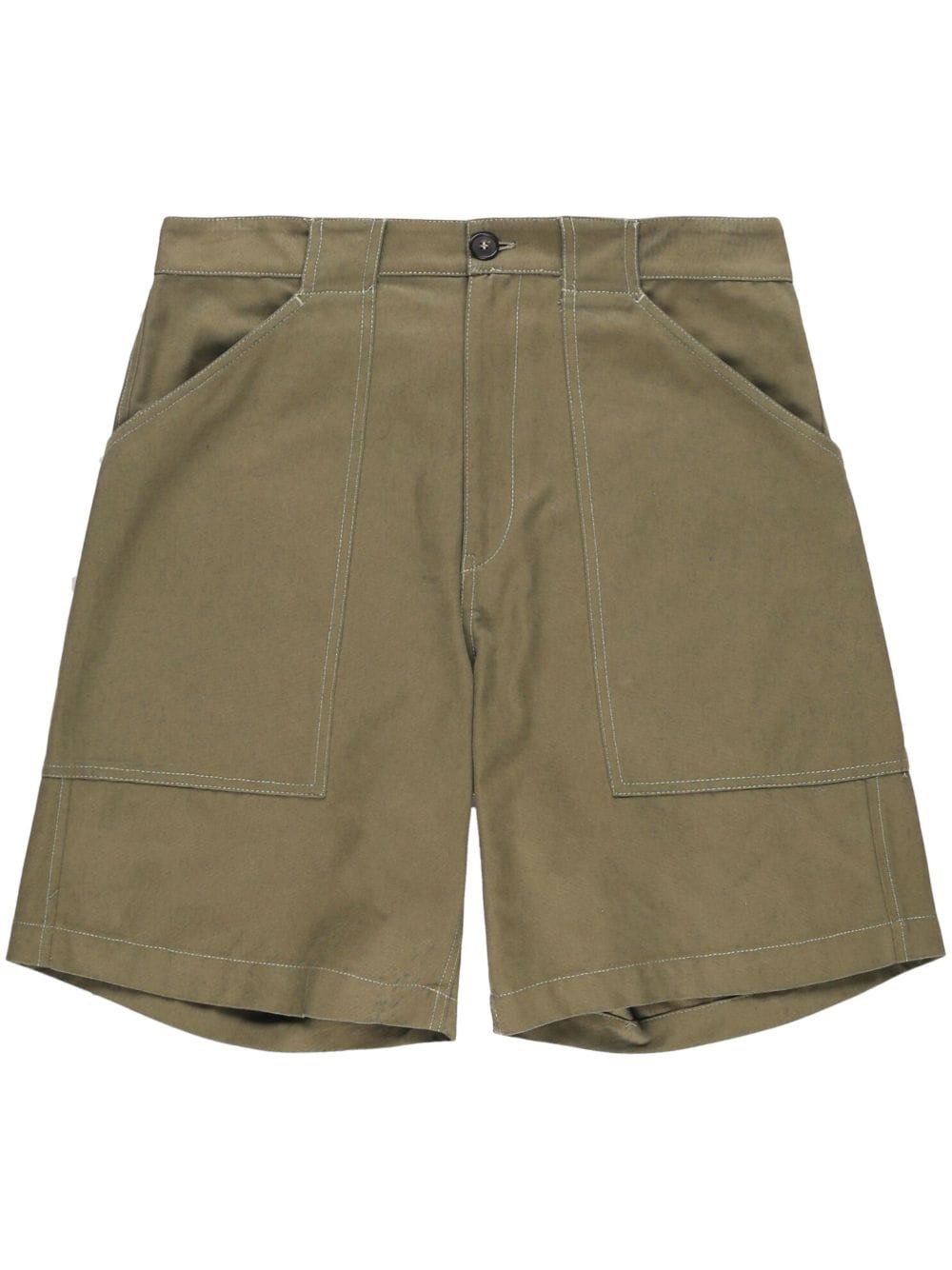 A.P.C. Melbourne cotton canvas shorts - Green von A.P.C.