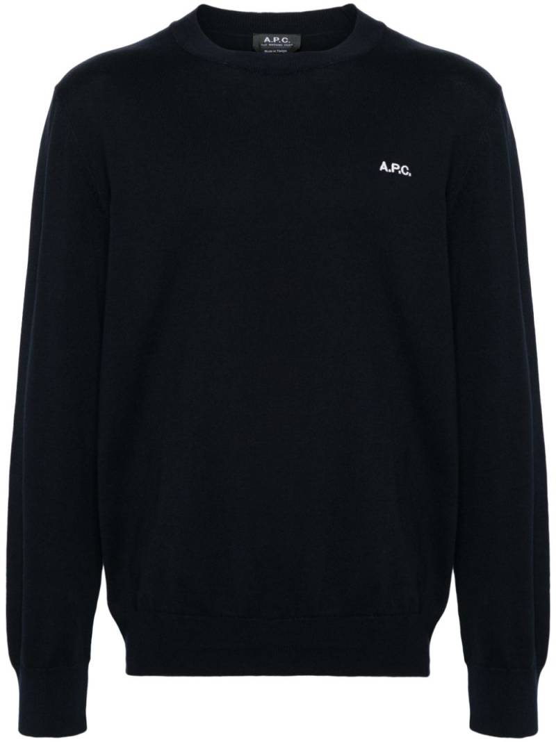 A.P.C. Melville cotton jumper - Blue von A.P.C.