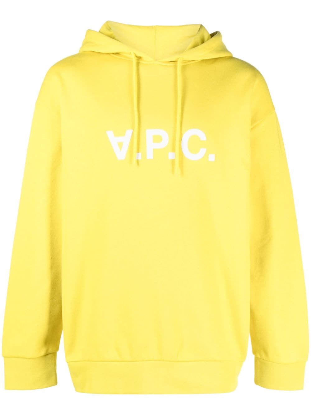 A.P.C. Milo logo-print cotton hoodie - Yellow von A.P.C.